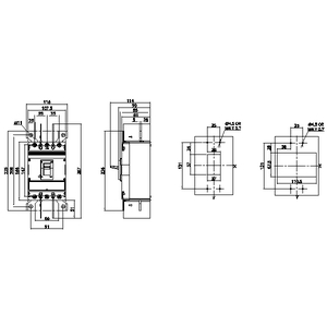 SIEMENS MCCB, 3VJ12, 2P, 160A, 36kA, NON ADJUSTABLE TYPE, TM - Gambar 3