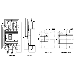 SIEMENS MCCB, 3VJ13, 4P, 320A, 36kA, NON ADJUSTABLE TYPE, TM - Gambar 3