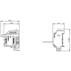 SIEMENS ACC MCCB, 3VJ, ALARM SWITCH, LEFT CAVITY VARIANTS FOR 3VJ12 - Gambar 3