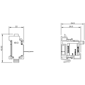SIEMENS ACC MCCB, 3VJ, ALARM SWITCH, RIGHT CAVITY VARIANTS FOR 3VJ11 - Gambar 3