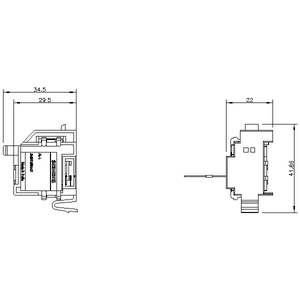 SIEMENS ACC MCCB, 3VJ, ALARM SWITCH, LEFT CAVITY VARIANTS FOR 3VJ11 - Gambar 3