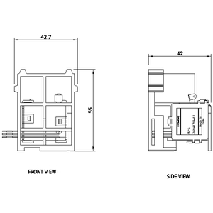 SIEMENS ACC MCCB, 3VJ, ALARM SWITCH, LEFT CAVITY VARIANTS FOR 3VJ13 - Gambar 3