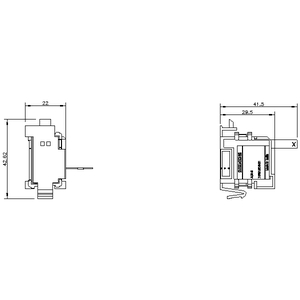 SIEMENS ACC MCCB, 3VJ, AUXILIARY SWITCH, RIGHT CAVITY VARIANTS FOR 3VJ12 - Gambar 3