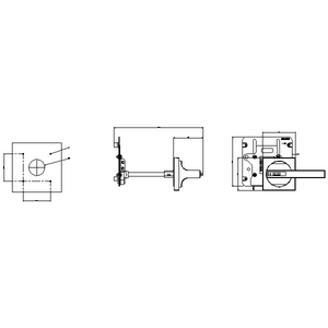 SIEMENS ACC MCCB, 3VJ, EXTENDED DOOR MOUNTED ROTARY OPERATOR (INCLUDING 8UC HANDLE), FOR 3VJ13 - Gambar 3