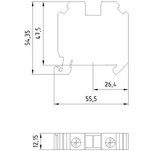 SIEMENS SIMATIC, TERMINAL, SCREW TERMINAL, THROUGH-TYPE TERMINAL 16 mm², GRAY - Gambar 3