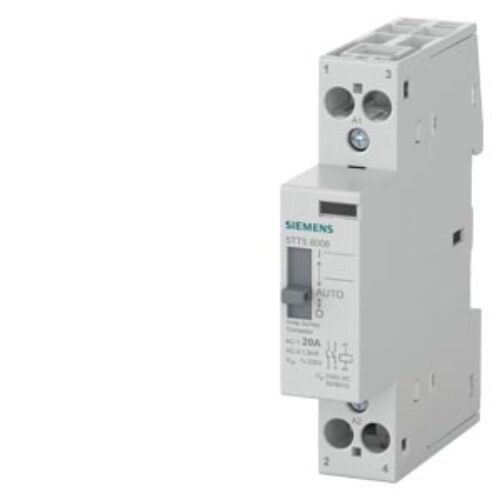 SIEMENS SWITCHING DEVICE, INSTA CONTACTORS WITH MANUAL SWITCH 0/I/AUTOMATIC, 20A, 2NO, 230VAC