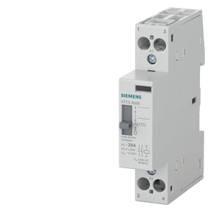 SIEMENS SWITCHING DEVICE, INSTA CONTACTORS WITH MANUAL SWITCH 0/I/AUTOMATIC, 20A, 2NO, 230VAC