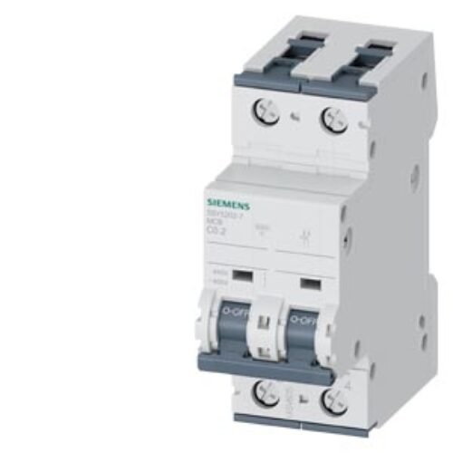 SIEMENS MCB, 5SY, 2P, 2A, 10kA, DC Aplication