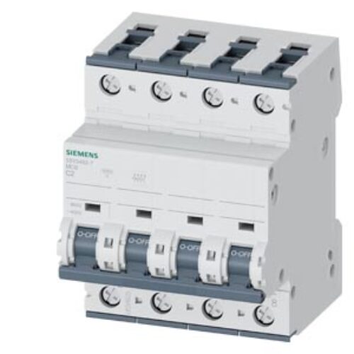 SIEMENS MCB, 5SY, 4P, 2A, 10kA, DC Aplication