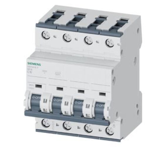 SIEMENS MCB, 5SY, 4P, 10A, 10kA, DC Aplication