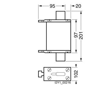 SIEMENS FUSE, 3NA3, LV HRC FUSE ELEMENT, NH4a, In: 500 A, gG, UN AC: 500 V, UN DC: 400 V, FRONT INDICATOR, LIVE GRIP LUGS - Gambar 3