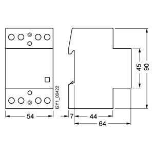 SIEMENS SWITCHING DEVICES, INSTA CONTACTORS WITHOUT MANUAL SWITCH, 5TT5, 63A, 4 NO, 400 VAC - Gambar 3