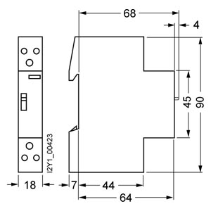SIEMENS SWITCHING DEVICE, INSTA CONTACTORS WITH MANUAL SWITCH 0/I/AUTOMATIC, 20A, 1NO+1NC, 230VAC - Gambar 3