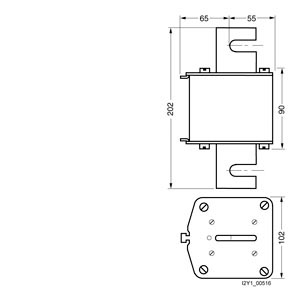 SIEMENS FUSE, LV HRC FUSE ELEMENT, WITH SCREW CONTACTS, NH4, In: 1000 A, gG, UN AC: 500 V, UN DC: 400 V, FRONT INDICATOR, LIVE GRIP LUGS - Gambar 3