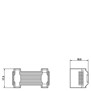 SIEMENS SIMOCODE, CONNECTING CABLE LENGTH 0.5 m, FLAT FOR CONNECTION OF BASIC UNIT, CURRENT MEASURING MODULE, CURRENT/VOLTAGE MEASURING MODULE, OPERATOR PANEL OR EXTENSION MODULES VIA THE SYSTEM INTERFACE - Gambar 3