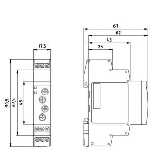 SIEMENS MONITORING RELAYS, 7PV1518 TIMING RELAYS, ON-DELAY, 7 TIME SETTING RANGES WITH LED AND 1 CO CONTACT, 180..240 VAC/DC - Gambar 3