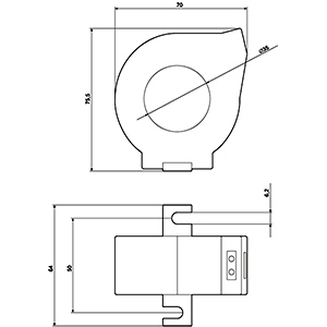 SIEMENS SIMOCODE, 3UL, RESIDUAL CURRENT TRANSFORMER FOR RESIDUAL CURRENT MONITORING BUSHING OPENING 35 mm RESIDUAL CURRENT 30 mA...40 A - Gambar 3