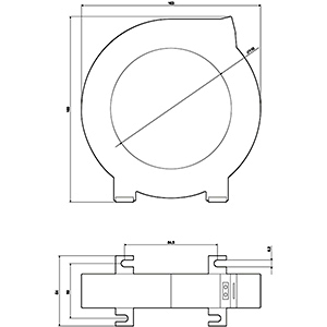 SIEMENS SIMOCODE, RESIDUAL CURRENT TRANSFORMER FOR RESIDUAL CURRENT MONITORING BUSHING OPENING 105 mm RESIDUAL CURRENT 30 mA...40 A - Gambar 3