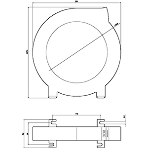 SIEMENS SIMOCODE, RESIDUAL CURRENT TRANSFORMER FOR RESIDUAL CURRENT MONITORING BUSHING OPENING 140 mm RESIDUAL CURRENT 30 mA...40 A - Gambar 3