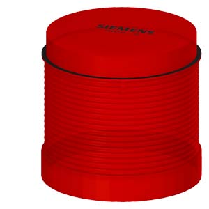 SIEMENS COMMANDING AND SIGNALING DEVICES, SIGNALING COLUMNS, 70 MM DIAMETER, LIGHT ELEMENTS WITH INTEGRATED FLASH LAMPS 8WD44, 230 VAC RED