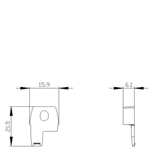 SIEMENS ACC SOFT STARTERS, PUSH IN LUGS FOR WALL MOUNTING FOR HMI MODULES AND COMMUNICATION MODULES - Gambar 3