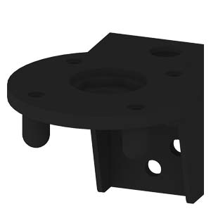 SIEMENS COMMANDING AND SIGNALING DEVICES, SIGNALING COLUMNS, 70 MM DIAMETER, MOUNTING, BRACKET FOR MOUNTING WITH FOOT, 8WD44 - Gambar 2