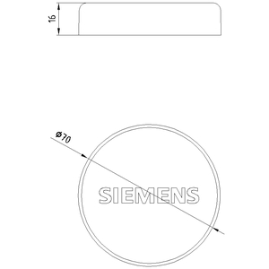 SIEMENS COMMANDING AND SIGNALING DEVICES, SIGNALING COLUMNS, 70 MM DIAMETER, CONNECTION ELEMENTS, COVER (REPLACEMENT) 8WD44 - Gambar 3