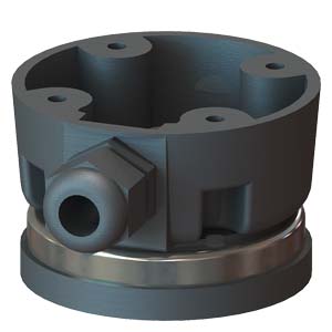 SIEMENS COMMANDING AND SIGNALING DEVICES, SIGNALING COLUMNS, 70 MM DIAMETER, MOUNTING, 8WD44, SIDE CABLE OUTLET WITH MAGNETIC FIXING