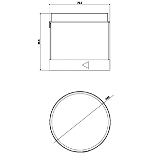 SIEMENS COMMANDING AND SIGNALING DEVICES, SIGNALING COLUMNS, 70 MM DIAMETER, ADAPTER ELEMENTS FOR AS-INTERFACE AND IO-LINK FOR 3 SIGNALING ELEMENTS STANDARD AS-I 8WD44, 24 VAC/DC BLACK - Gambar 3
