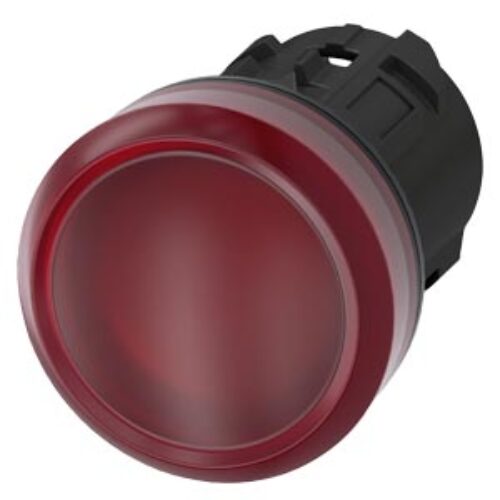 SIEMENS INDICATOR LIGHTS, 22 mm, ROUND, PLASTIC, RED, LENS, SMOOTH
