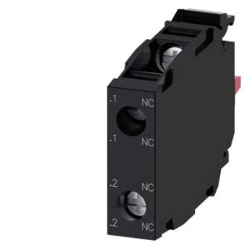 SIEMENS CONTACT MODULE WITH 2 CONTACT ELEMENTS, 2 NC, SCREW TERMINAL, FOR FRONT PLATE MOUNTIING