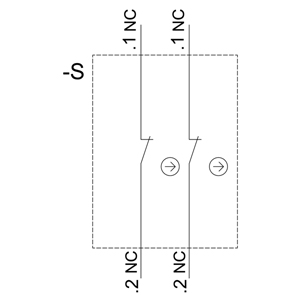 SIEMENS CONTACT MODULE WITH 2 CONTACT ELEMENTS, 2 NC, SCREW TERMINAL, FOR FRONT PLATE MOUNTIING - Gambar 6