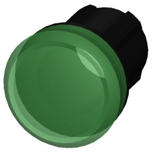 SIEMENS INDICATOR LIGHTS, 22 mm, ROUND, PLASTIC, GREEN, LENS, SMOOTH - Gambar 4