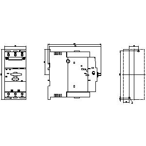 SIEMENS MOTOR STARTER PROTECTION, 3RV2, 3P, 100A, 100kA, 45kW, SIZE S3 - Gambar 3