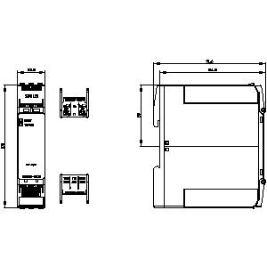 SIEMENS MONITORING RELAYS, TEMPERATURE RELAYS 3RN, STANDARD EVALUATION UNIT, SUITABLE FOR BIMETALLIC SWITCH, AUTO RESET, 2 CO, AGSNO2, 24 VAC/DC - Gambar 3