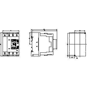 SIEMENS MOTOR STARTER CONTACTOR, 3RT2, 4P, 80A, 37kW, 2NO+2NC, 220VAC, SIZE S3 - Gambar 3