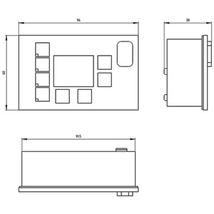 SIEMENS SIMOCODE, 3UF, OPERATOR PANEL WITH DISPLAY FOR SIMOCODE PR V, NSTALLATION IN CONTROL CABINET DOOR OR FRONT PLATE, CAN BE PLUGGED ONTO BASIC UNIT OR EXTENSION MODULES - Gambar 3