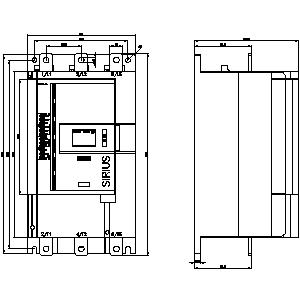 SIEMENS SOFT STARTERS, 200-600 V 470 A, 110-250 V AC SCREW TERMINALS ANALOG OUTPUT - Gambar 3