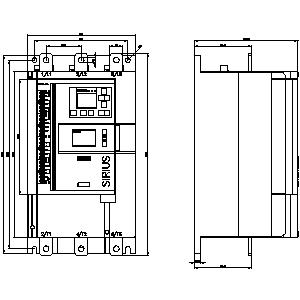 SIEMENS SOFTSTARTERS, 3RW5, 279...315A, 160kW, 110...250VAC COIL - Gambar 3