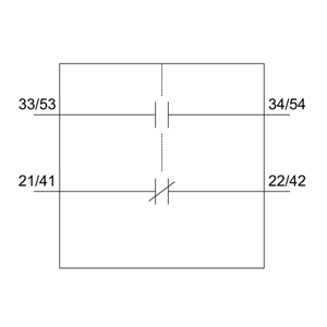 SIEMENS ACC MOTOR STARTER CONTACTOR, 3RT6, LATERALLY MOUNTABLE AUXILIARY SWITCH BLOCKS, 1NO+1NC, SIZE S00 - Gambar 5