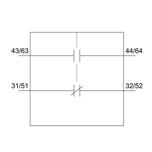 SIEMENS ACC MOTOR STARTER CONTACTOR, 3RT5, LATERALLY MOUNTABLE AUXILIARY SWITCH BLOCKS, 1NO+1NC, SIZE S0 - Gambar 5