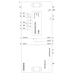 SIEMENS SIMOCODE, 3UF, PROFIBUS DP INTERFACE, 12 Mbit/s, RS 485 4 I/3 O FREELY ASSIGNABLE, INPUT FOR THERMISTOR CONNECTION, MONOSTABLE RELAY OUTPUTS, CAN BE EXPANDED WITH EXPANSION MODULES - Gambar 5