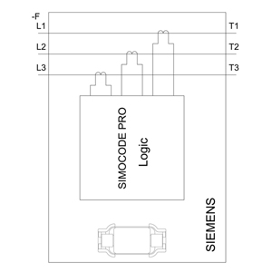 SIEMENS SIMOCODE, CURRENT MEASURING MODULE, SET CURRENT 20...200 A OVERALL WIDTH 55 mm, STRAIGH-THROUGH TRANSFORMER - Gambar 5