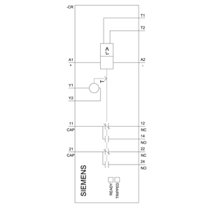 SIEMENS MONITORING RELAYS, TEMPERATURE RELAYS 3RN, BISTABLE EVALUATION UNIT, AUTO RESET, MANUAL RESET, EXTERNAL RESET, ERROR MEMORY, 2 CO, AGSNO2, 24..240 VAC/DC - Gambar 5