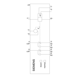 SIEMENS MONITORING RELAYS, TEMPERATURE RELAYS 3RN, PROTECTIVE SEPARATION, NON-VOLATILE, AUTO RESET, MANUAL RESET, EXTERNAL RESET, ERROR MEMORY, 2 CO, AGSNO2, 24..240 VAC/DC, HARD GOLDPLATED - Gambar 5