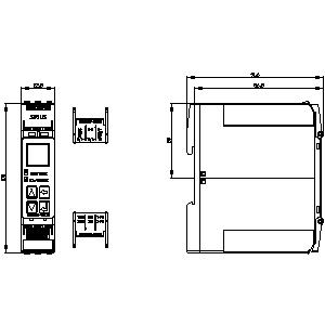 SIEMENS MONITORING RELAYS, TEMPERATURE RELAYS 3RS2, TEMPERATURE MONITORING RELAYS DIGITAL DEVICE FOR IO-LINK, 1 SENSOR, 2 THRESHOLD VALUES, CONTACT 2 CO, PT100, PT1000, KTY83-110, KTY84, NTC, TYPE J, K, T, E, N, S, R, B, 24 VAC/DC - Gambar 3