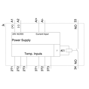 SIEMENS MONITORING RELAYS, TEMPERATURE RELAYS 3RS2, SENSOR EXPANSION MODULES, PT100, PT1000, KTY83-110, KTY84, NTC, FOR 3RS26/3RS28 DIGITAL DEVICES, 24…240 VAC/DC - Gambar 6