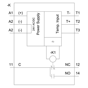 SIEMENS MONITORING RELAYS, TEMPERATURE RELAYS 3RS2, TEMPERATURE MONITORING RELAYS ANALOG MULTI-FUNCTION DEVICE, 1 SENSOR, 1 THRESHOLD VALUE, OVERSHOOT, UNDERSHOOT, CONTACT 1 CO, PT100, TYPE J, K 24…240 VAC/DC - Gambar 5