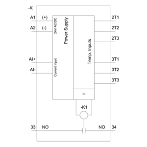 SIEMENS MONITORING RELAYS, TEMPERATURE RELAYS 3RS2, SENSOR EXPANSION MODULES, PT100, PT1000, KTY83-110, KTY84, NTC, FOR 3RS26/3RS28 DIGITAL DEVICES, 24…240 VAC/DC - Gambar 5