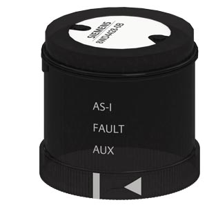 SIEMENS COMMANDING AND SIGNALING DEVICES, SIGNALING COLUMNS, 70 MM DIAMETER, ADAPTER ELEMENTS FOR AS-INTERFACE AND IO-LINK FOR 3 SIGNALING ELEMENTS STANDARD AS-I 8WD44, 24 VAC/DC BLACK - Gambar 2